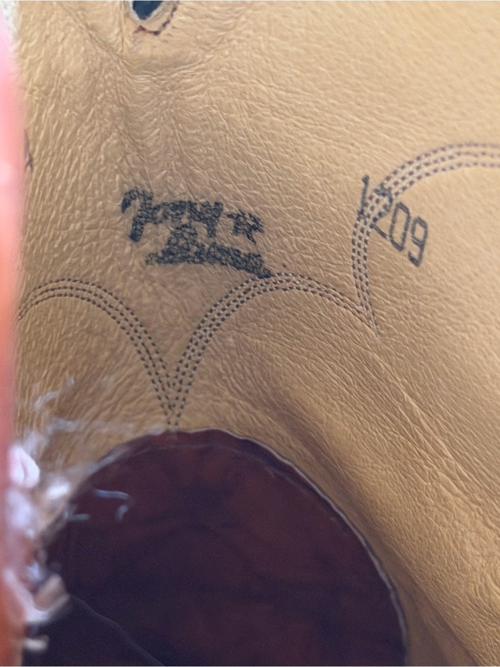 Tony Lama Brown Leather Western Heeled Boots - Picture 2 of 4
